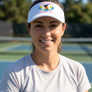 Womens/Mens White Visor